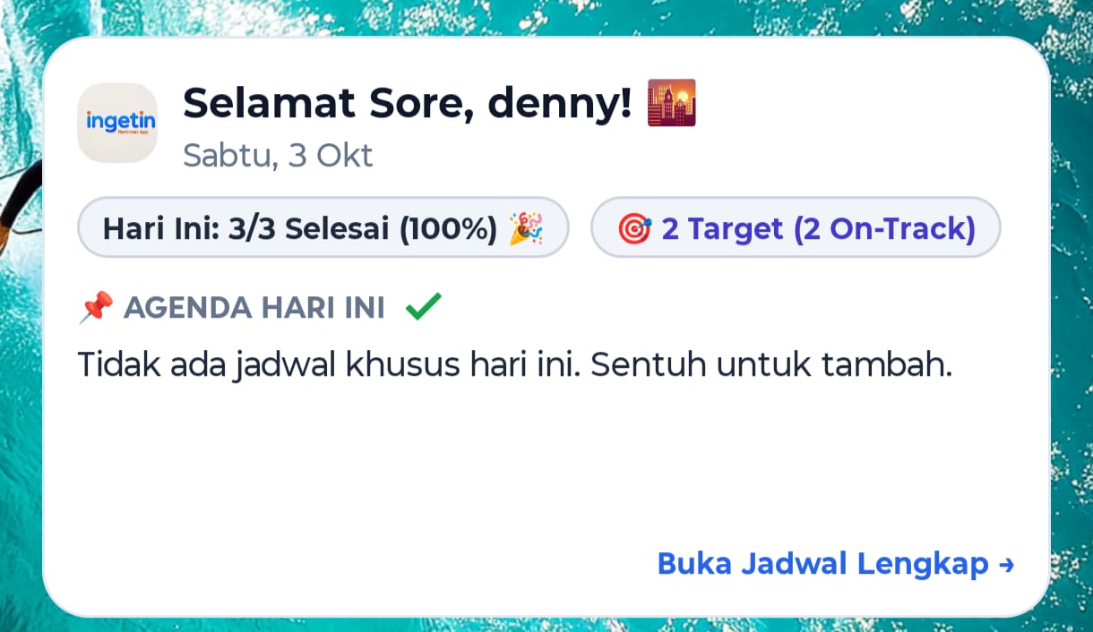 Layar Briefing AI Ingetin